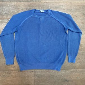 Peter Millar Honeycomb crewneck sweater in blue size large